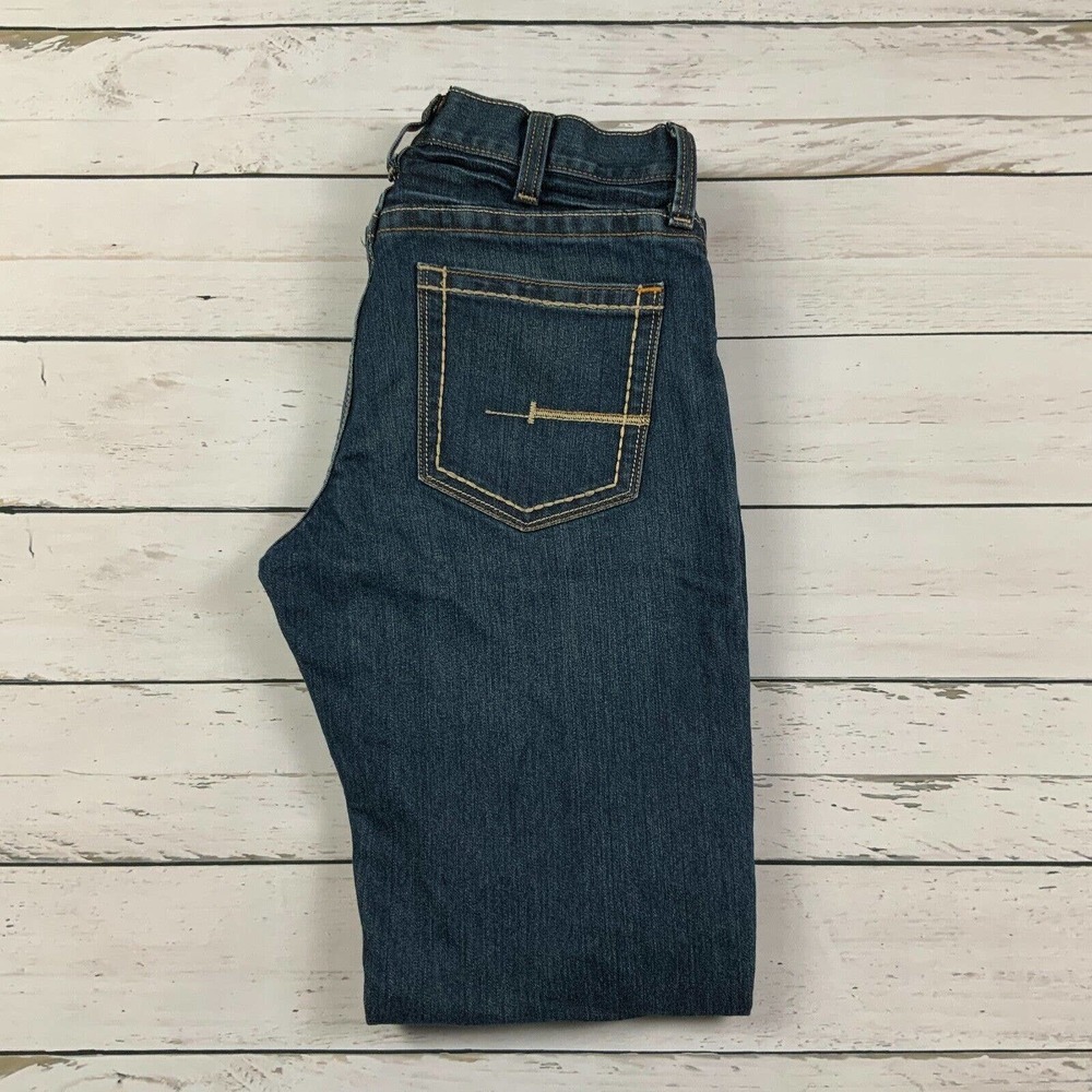 Ariat Jeans Mens 32x34 Blue Relaxed Boot Dark Wash Baggy Denim